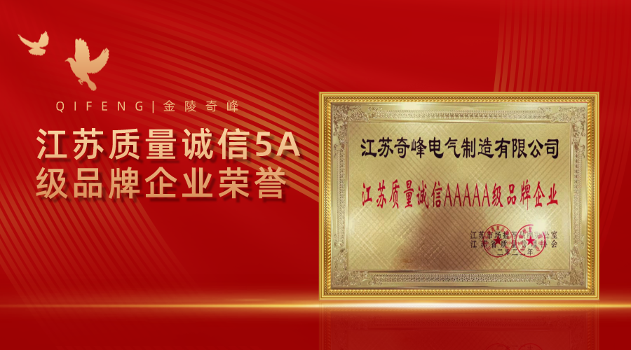 江蘇質(zhì)量誠(chéng)信5A級(jí)品牌企業(yè)榮譽(yù)