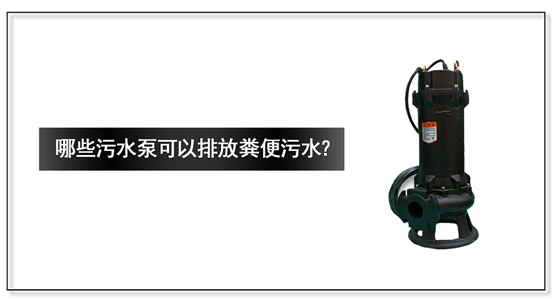 哪些污水泵可以排放糞便污水？